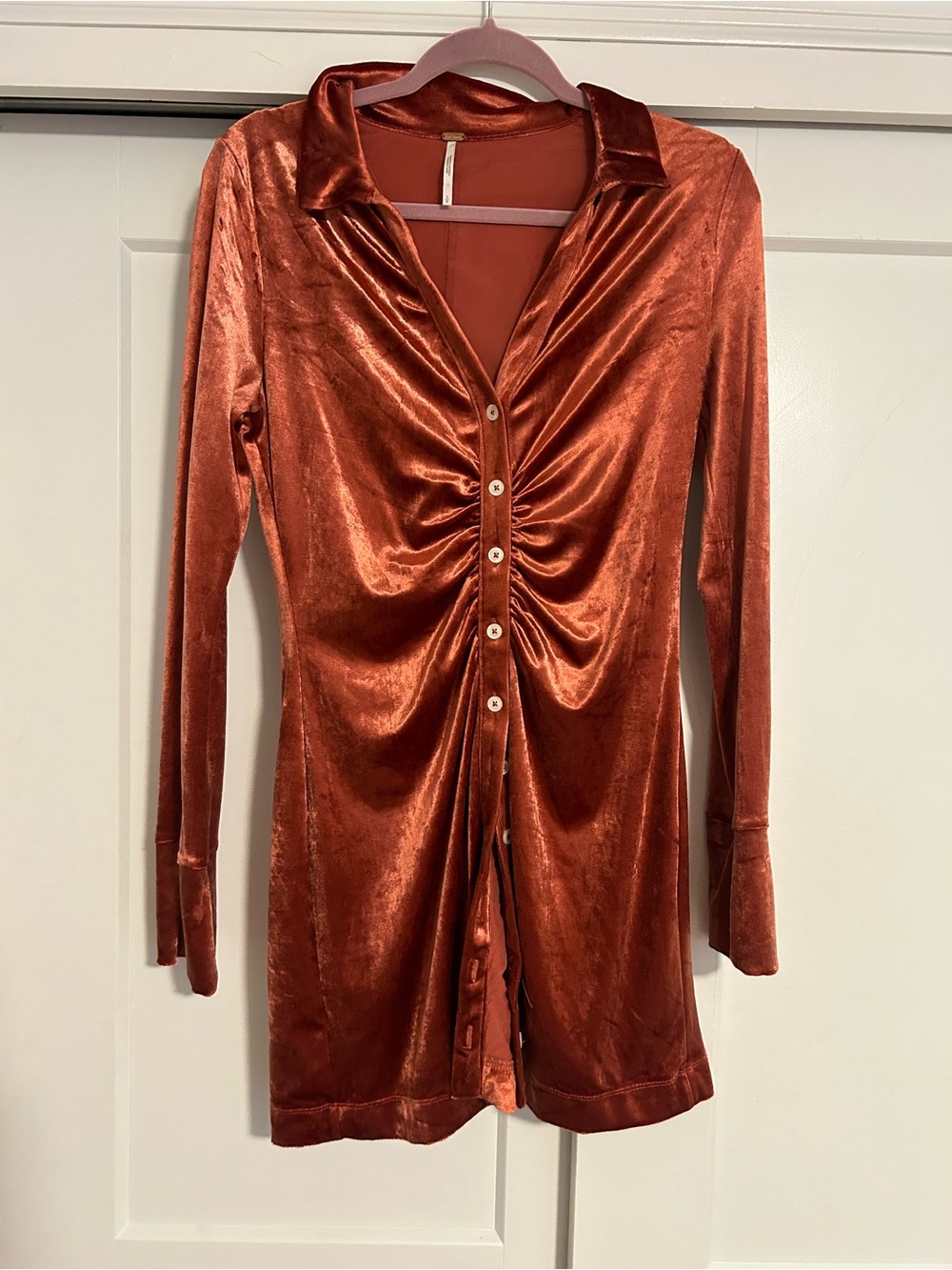 Free people copper velvet mini
